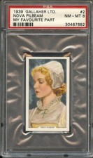 1939 GALLAHER LTD. MY FAVOURITE PART 2 NOVA PILBEAM PSA NM-MT 8 NS picture
