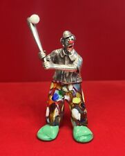 Vittorio Angini Murano Glass & Silver Clown Figure picture