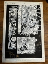 TODD McFARLANE ORIGINAL ART⦠SPIDER-MAN HOLDING COCAINE picture