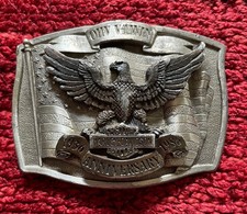 Harley-Davidson 50th Anniversary OHV V-Twin Belt Buckle 1936-1986 LE 178/3000 picture