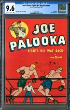 Joe Palooka Fights His Way Back (Harvey 1945) CGC 9.6 Boxing/Veterans Rare picture