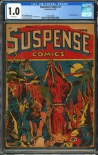 Suspense Comics #3 CGC 1.0 Continental 1944 Classic Alex Schomburg Bondage Cover picture