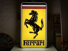 RARE 1980’s FERRARI ILLUMINATED DEALERSHIP SHOWROOM GARAGE SIGN NEON MODENA picture