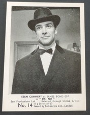 1964 SOMPORTEX JAMES BOND FILM SCENES 007 SEAN CONNERY #14 DR. NO RARE L@@K picture