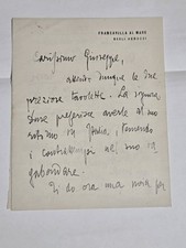 Gabriel D. Annunzio Letter To Giuseppe Cellini +_ 1904 picture