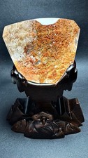 4.8LB Top Rare Natural bright ghost phantom Mineral specimen +base picture