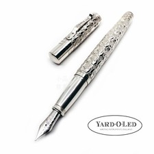 Yard-O-Led Viceroy Grape Grand Victorian Ag925 Sterling Silver 18K Fountain Pen picture