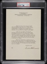 Franklin D. Roosevelt Signed Autographed Letter AUTO PSA/DNA AUTH 32nd President picture