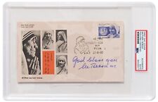 Mother Teresa Signed First Day Cover PSA Encapsulated picture