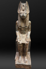 Antique Egyptian Anubis Statue God of Death Rare Ancient Egyptian Antiquities BC picture
