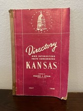 RARE directory and interesting facts concerning kansas 1947-1948 Shanahan picture