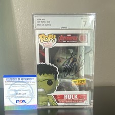🔥Rare Funko Pop Marvel Hulk #68 Hot Topic Autographed Stan Lee Grade 70🔥 picture