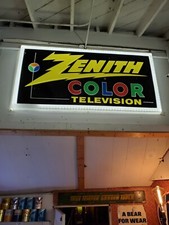 1960s Zenith Radio Television Stereo Hi Fi 6 Ft. Dealer Advertising Sign picture