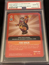PSA 10  2010 Topps Disney Club Penguin Fire Ninja Card -jitsu: Fire Exp POP 1 picture