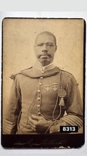 RARE African American Soldier Fort Apache Arizona Indian Territory Cabinet Photo picture