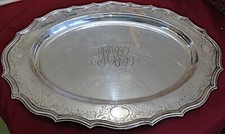 RARE USS ARIZONA STERLING PRESENTATION TRAY WARDROOM OFFICERS, PRE DEC.7TH.41 picture