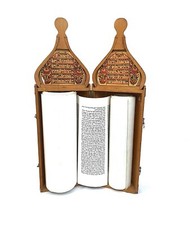 Authentic Tifara Judaica Sefer Torah – Sefaradi Scroll in a Stunning Wooden Bag picture