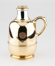 Cartier Thermos Flask/Bottle 14k Yellow and White Gold Very Rare Vintage Piece picture