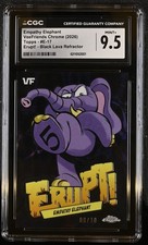 Empathy Elephant 2026 Topps Chrome Veefriends Erupt Black Lava 9/10 CGC 9.5 Slab picture