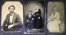 Rare Antique Lot of Doc Holliday and Common Law Wife Kate 3 Portrait Tintypes picture