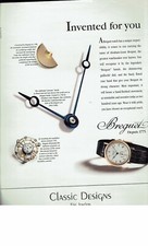 Breguet Watch Depuis 1775, PRINT AD FROM 1998 MAGAZINE Invented Components picture