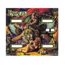 Paragon Pinball Machine Backglass - New  picture