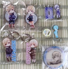 Hetalia Norway/Iceland Acrylic Badge Official Character Pin Collectible picture