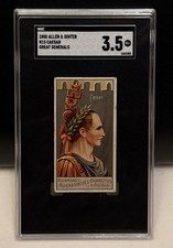 1888 Julius Caesar SGC 3.5 Allen & Ginter Rookie Card Tobacco Card picture