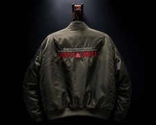 Ghost In The Shell Staff Bomber Jacket 1990s Anime Staff Jacket Large picture