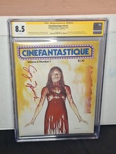 SIGNED BY SISSY SPACEK CINEFANTASTIQUE V6 #1 1977 CARRIE STEPHEN KING HTF picture