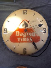 Vintage 100% Original Dayton Tires Glass Front 14