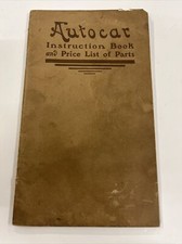 1906 Autocar Instruction Book And Price List Motorcar Sales Automobile Brochure picture