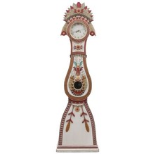 Antique Bridal Swedish Mora Clock 1800's picture