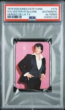 1976 Ediciones Este Fans Sylvester Stallone Rookie #172 PSA Authentic Altered RC picture