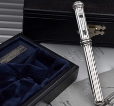 YARD-O-LED Millenium Pen 2000 Exclusive Limited Edition 366 Silver Fountain Pen picture