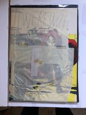 ORIGINAL COMIC ART COVER Werewolf #32 #8 MOON KNIGHT 1st Spain MUST READ picture
