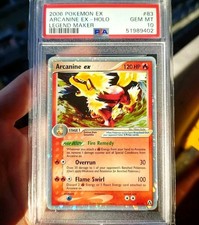 PSA 10 POKEMON ARCANINE EX HOLO - 83/92 - EX LEGEND MAKER 2006 Pokemon picture