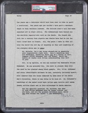 Malcolm X Authentic Signed 8.5x11 Document PSA/DNA Slabbed picture