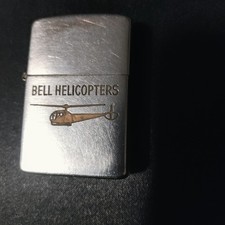 Vintage Zippo 1950’s bell helocopter Company Advertising aviation picture