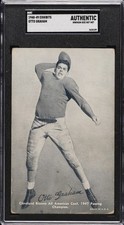 1948-49 EXHIBITS AUTHENTIC - MINIMUM SIZE NOT MET OTTO GRAHAM SGC A picture