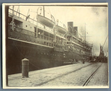 UK, Ship RMS Moldova, Tilbury Vintage citrate print. Photo series with the  picture