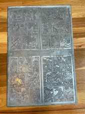 WARFRONT #29 rare METAL COMIC ART PRINTING PLATE HUGE 1956 ELIAS JETS BATTLES picture