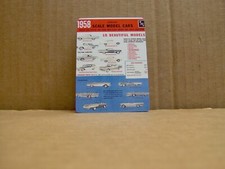 1958 AMT PLAYING CARDS unused deck Chevrolet Edsel Buick Ford promotional model picture