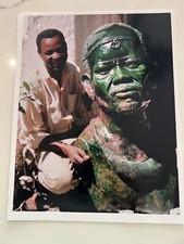 PRICE REDUCTION ON LARGE AFRICAN VERDITE SHONA GREEN/PINK CARVING JOHN CHIHOWA picture