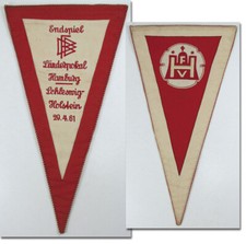 Final pennant Länderpokal Hamburg-Schleswig-Holstein 20.04.1961 with DFB logo picture