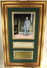 General Robert E. Lee Commander Confederate Army Autograph Framed Display JSA picture