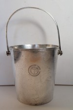 Vtg Christofle Plated Champagne Ice Bucket, France, Atlas, S. S. Normandie, CGT picture