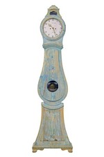 MID 19TH CENTURY SWEDISH PINE LONG CASE MORA CLOCK picture