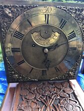 Antique Grandfather Clock Hand Made By Archibald Strachan - 1740 AD picture