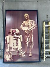 🔥RARE STAR WARS R2D2 C3PO DROIDS 1ST BIRTHDAY 20TH CENTURY FOX PICTURE POSTER picture